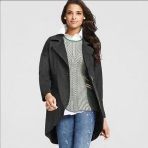 CAbi Lisbon‎ Ponte Knit Topper Jacket Charcoal Stretch